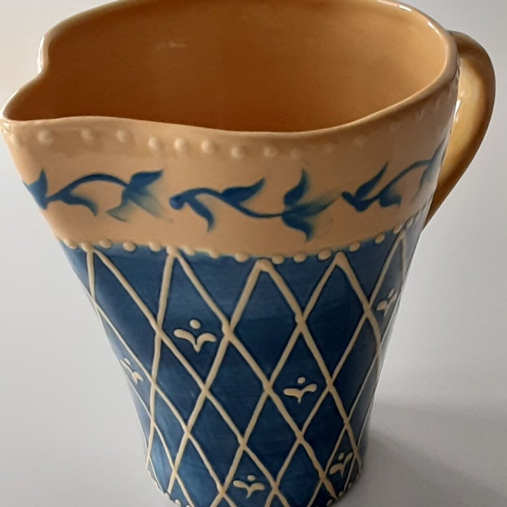 Foreside Home - Hand Painted Ceramic Pitcher